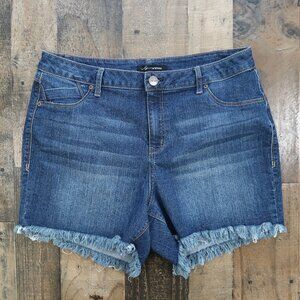 AG Denim Adriano Goldschmeid Womans 18W Denim Jean Cut Off Shorts